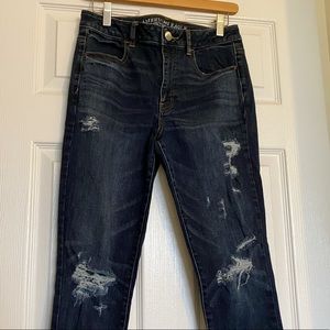 American Eagle Distressed AEO X Denim Jegging 8